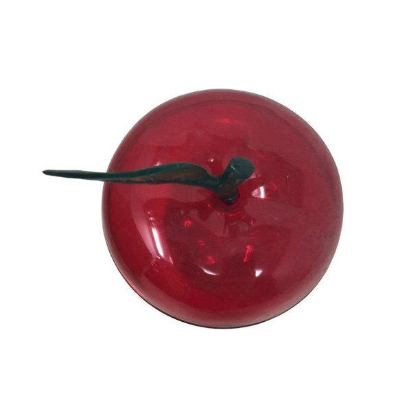 Red/Green Plastic Apple Shaped Apple Container - Picture 2 of 4